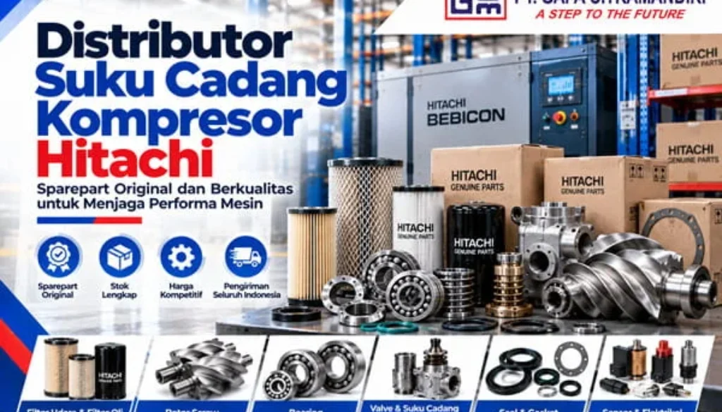 Hitachi Genuine Parts Industrial Banner
